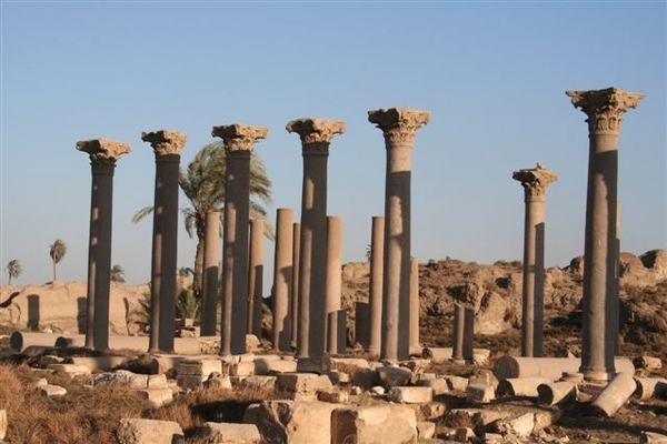Beautiful view of the ruins hermopolis